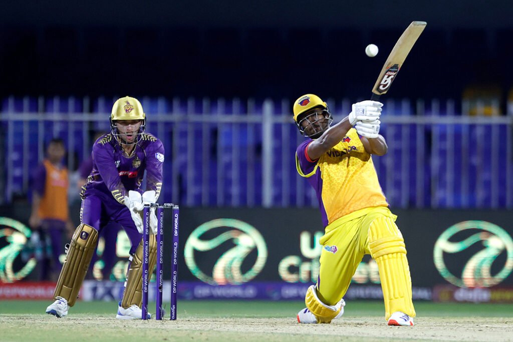Charles, Zampa propel Sharjah Warriorz closer to playoff spot, beat Abu Dhabi Knight Riders by four wickets