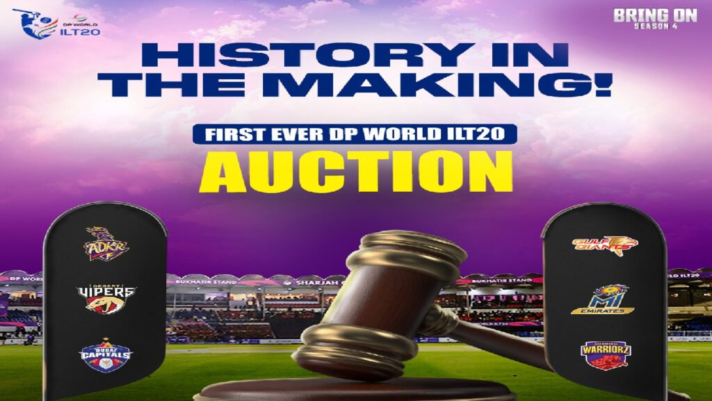 DP World ILT20 Season 4 Player Auction Scheduled for September 30