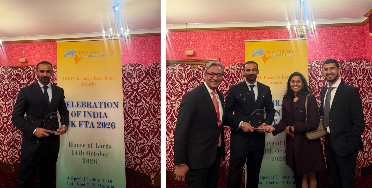 Dubai-Based Amardeep Sharma Receives Excellence in Banking & Finance Award at House of Lords Ceremony in London